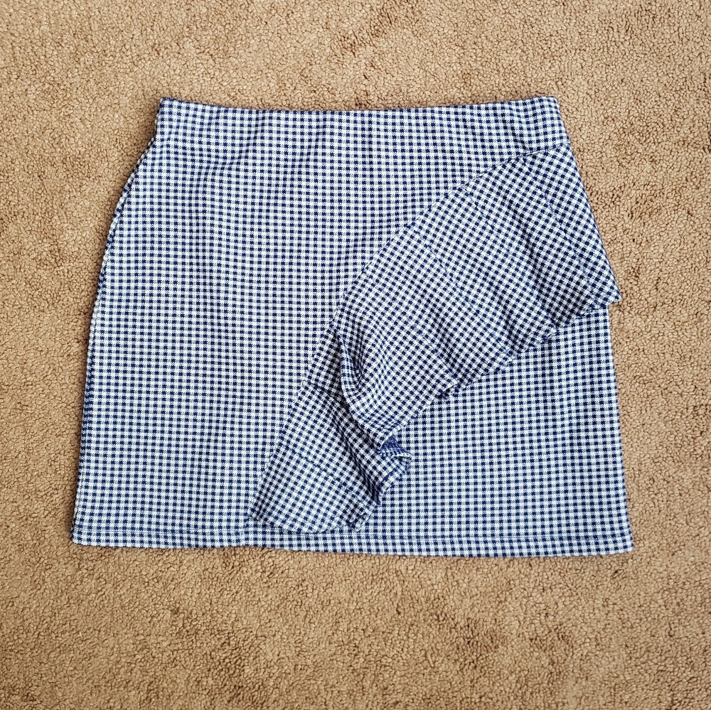TOPSHOP gingham skirt